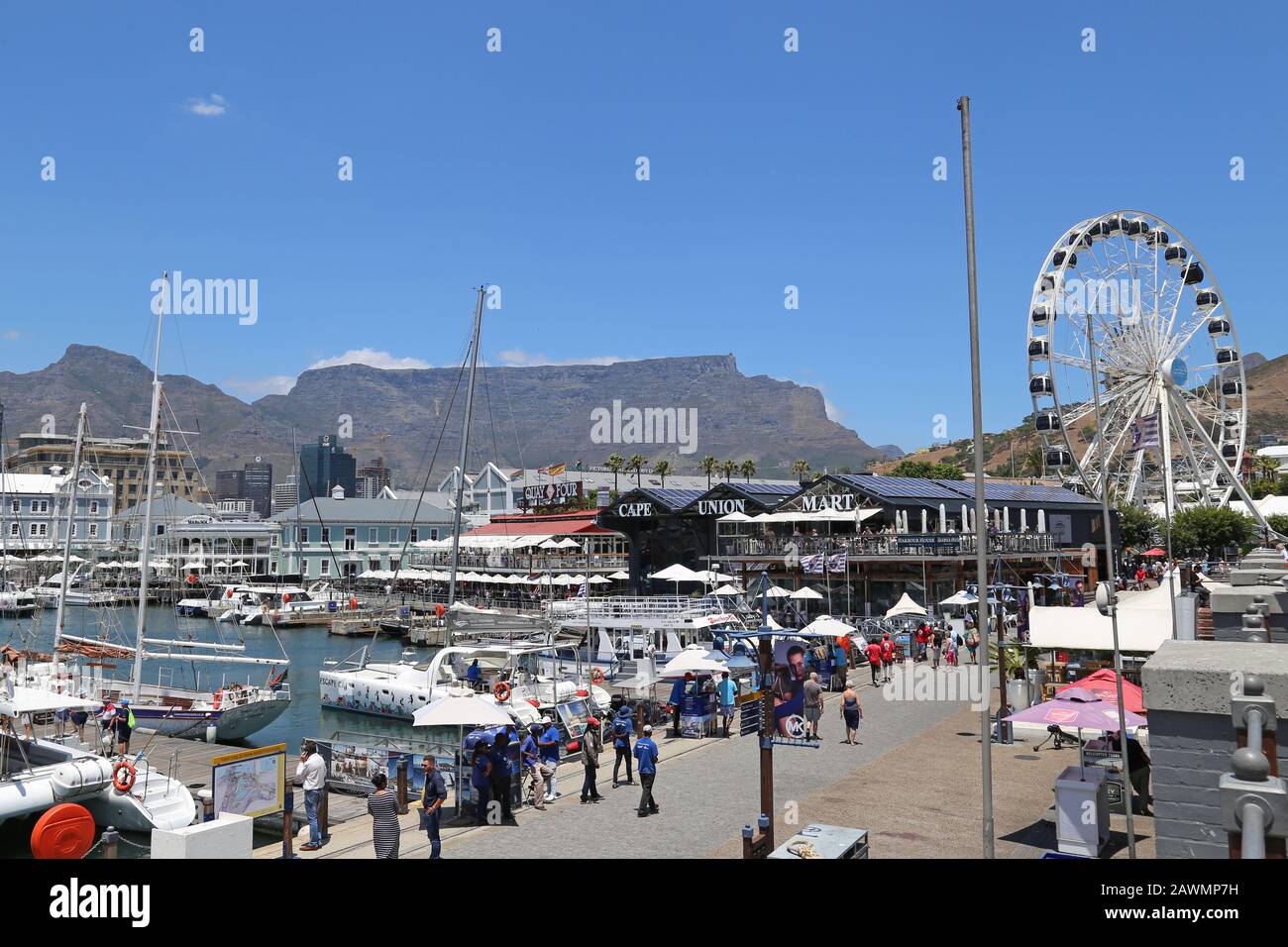 Quay Four and Old Pierhead, Victoria Basin, V&A (Victoria and Alfred) Waterfront, Cape Town, Table Bay, Western Cape Province, South Africa, Africa Stock Photo