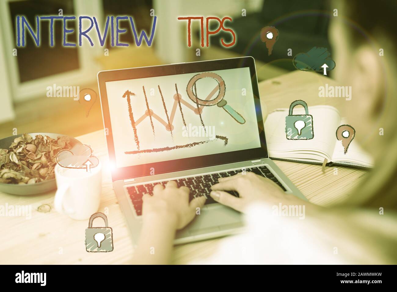 Intertview Text Handwriting text Interview Tips. Conceptual photo information or advice ...