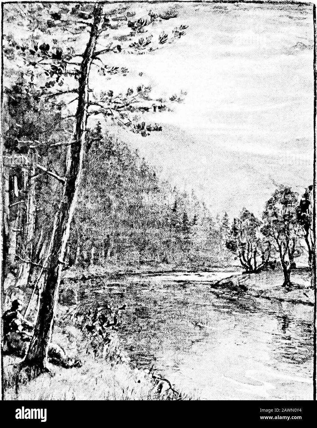 Angling sketches . ompts a manjust to try a hopeless cast, in a low water, withouttesting his tackle ? As sure as you do that, upcomes the fish, and with his first dash breaks yourcasting line, and leaves you lamenting. Thisdoctrine I preach, being my own awful example. Bad and careless little boy, my worthy masterused to say at school ; and he would have pro-voked a smile in other circumstances. But Mr.Trotter, of the Edinburgh Academy, had some-thing about him (he usually carried it in the tail-pocket of his coat) which inspired respect anddiscouraged ribaldry. Would that I had listenedto Mr Stock Photo