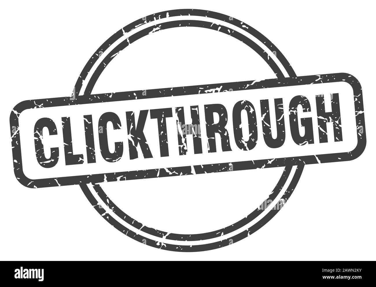 clickthrough stamp. clickthrough round vintage grunge sign ...
