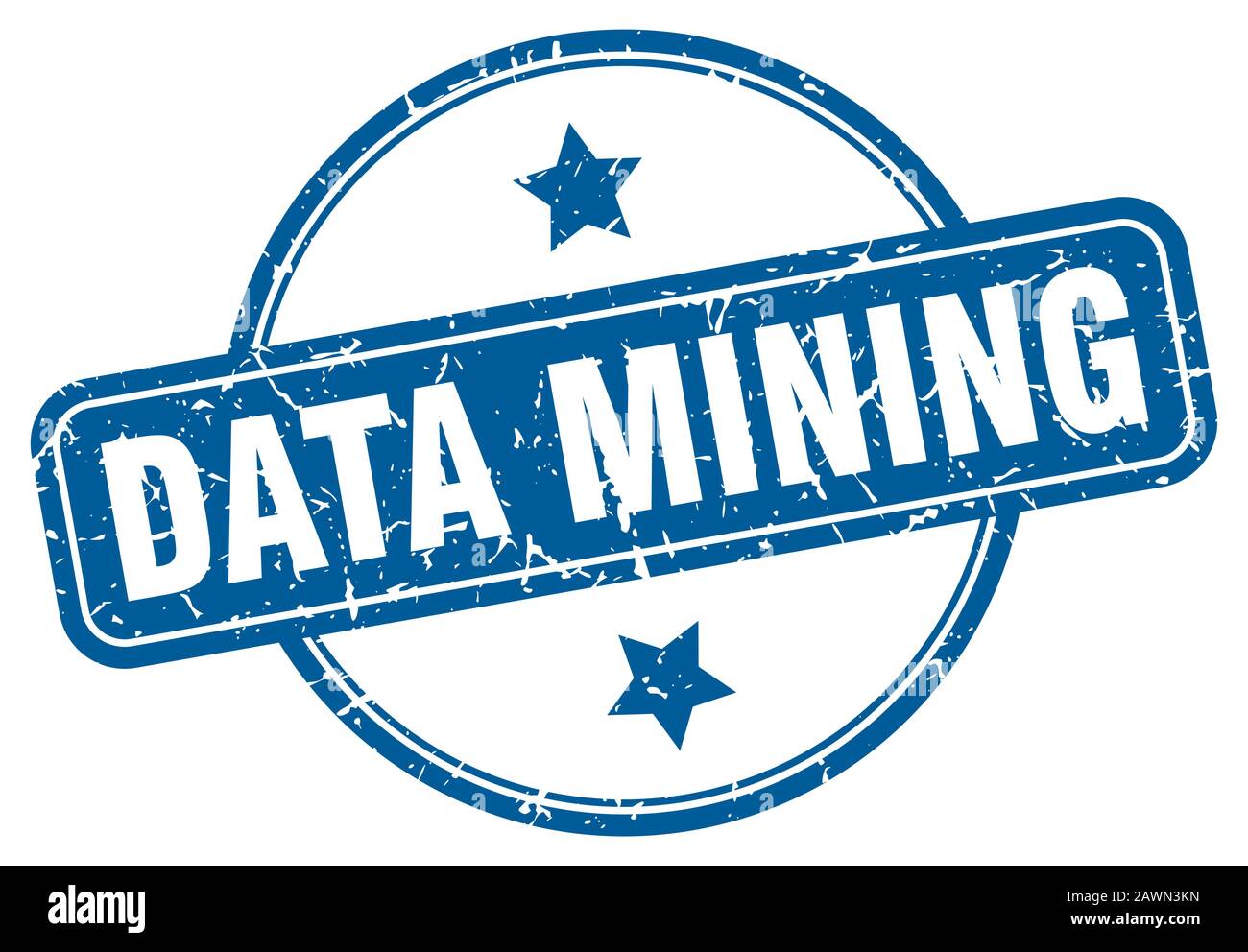 data mining stamp. data mining round vintage grunge sign. data mining Stock Vector