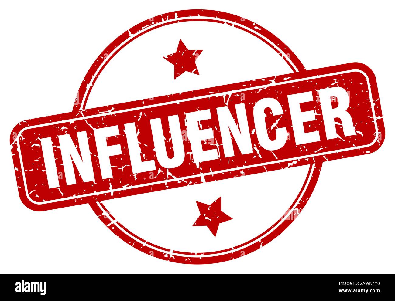 influencer stamp. influencer round vintage grunge sign. influencer ...
