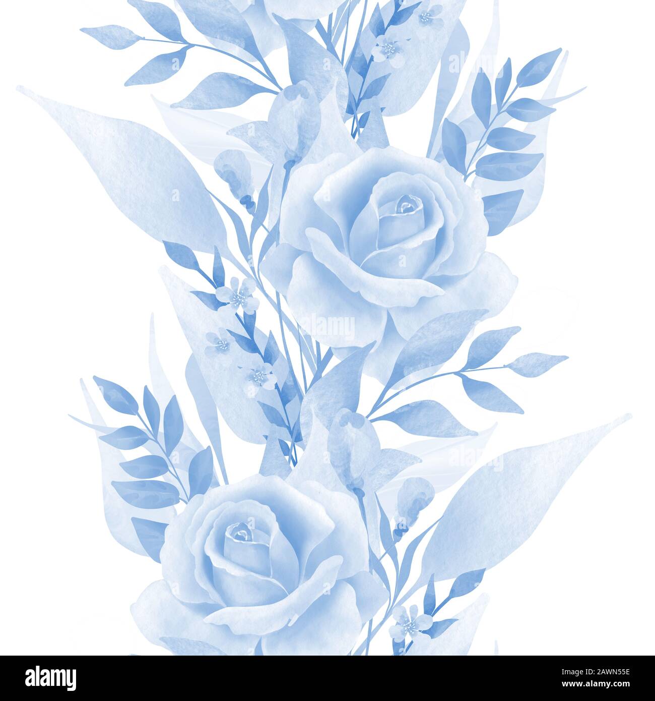 Floral Seamless Border Watercolor Flowers Seamless Pattern With Roses And Leaves Stock Photo Alamy Floral Seamless Border Watercolor Flowers Seamless Pattern With Roses And Leaves Stock Photo Alamy