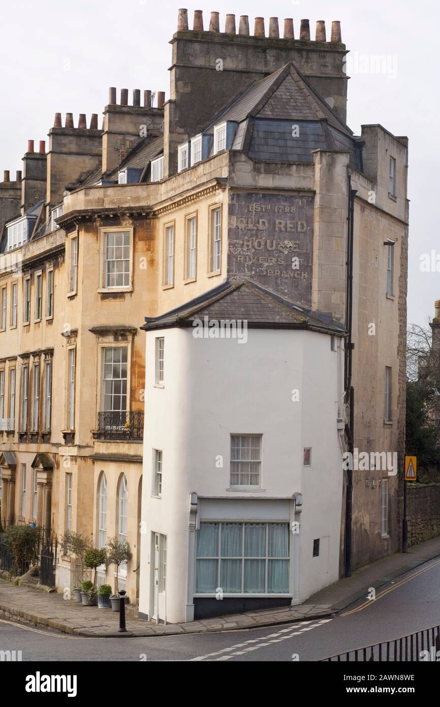 Julian Road with Rivers Street to the left, Bath, United Kingdom Stock