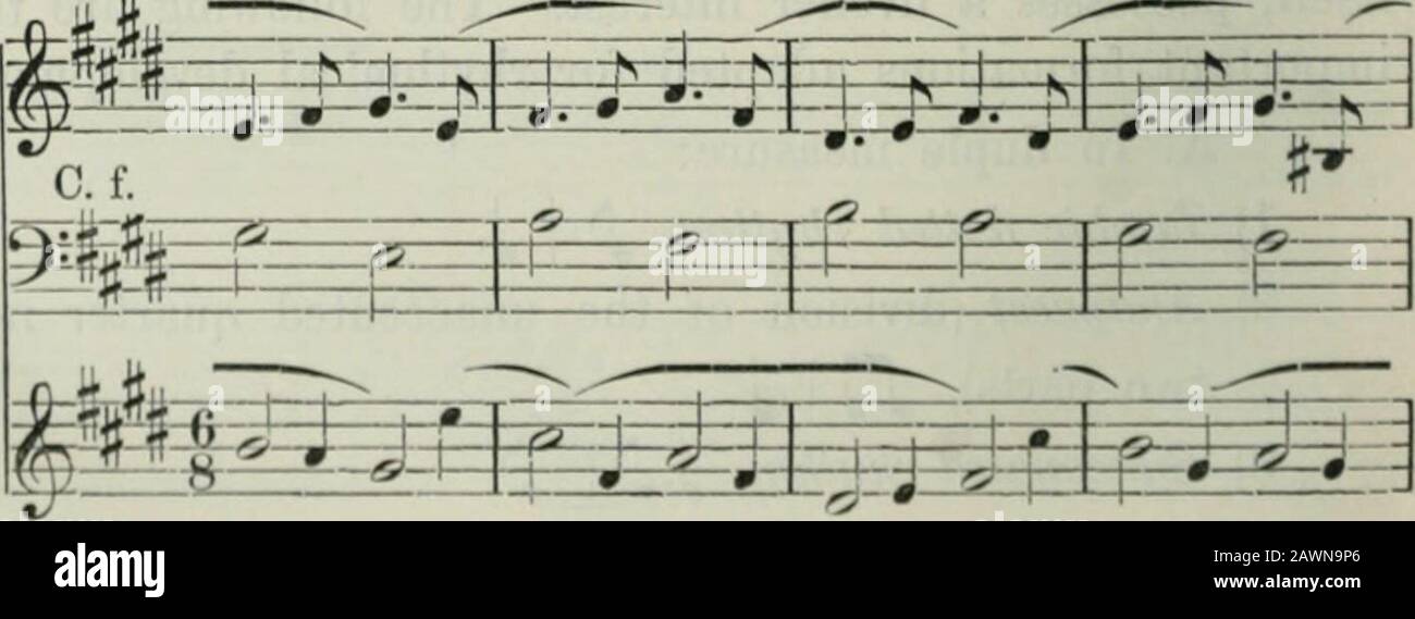 Counterpoint Canon Example Fundamental notes hi-res stock photography and images - Alamy