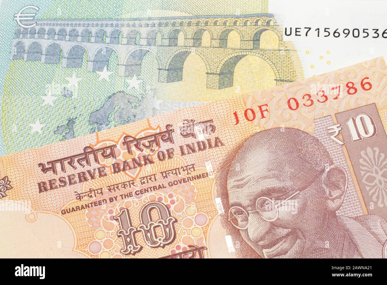 Euro And Indian Rupee High Resolution Stock Photography And Images Alamy