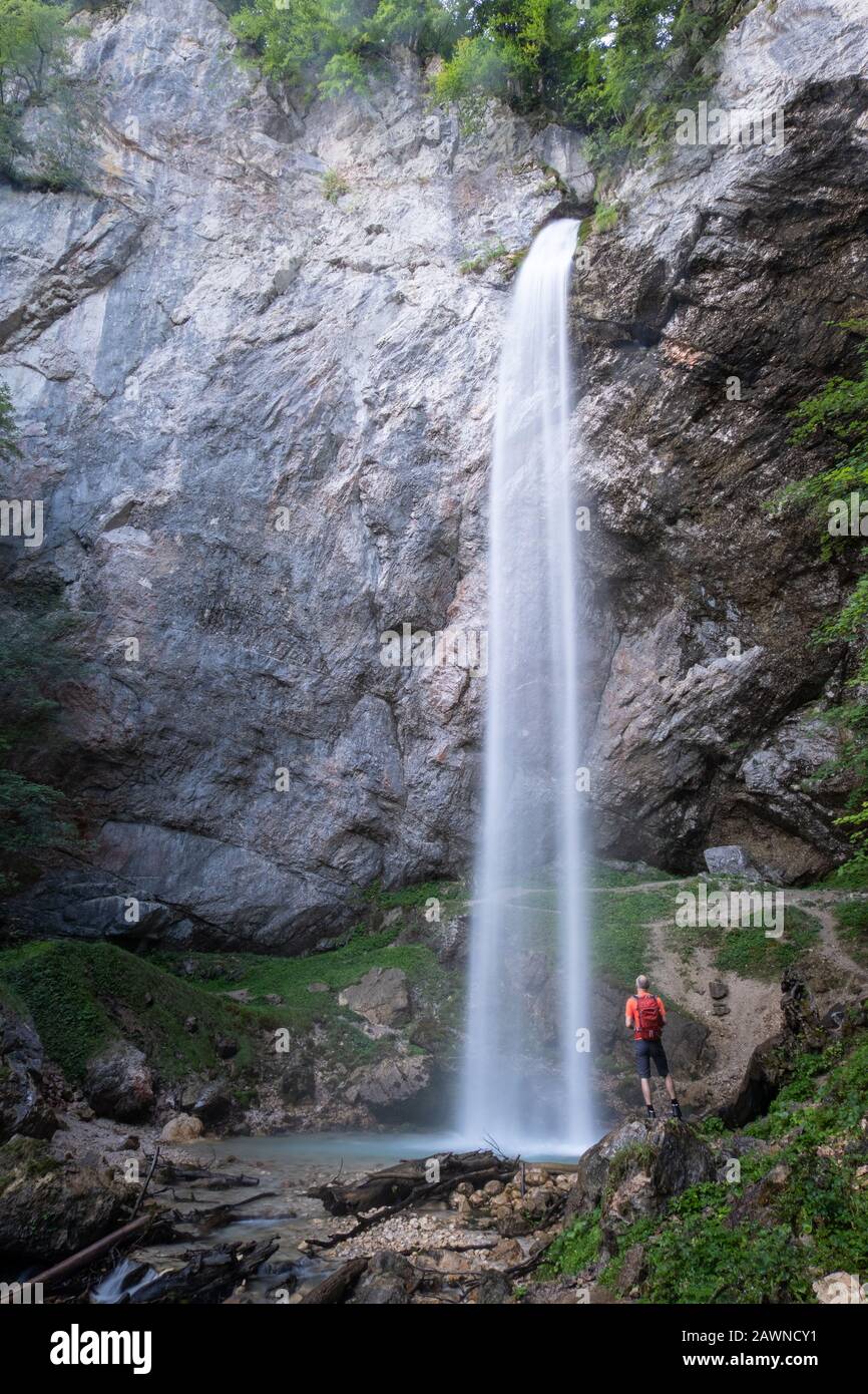 orange waterfall jacket