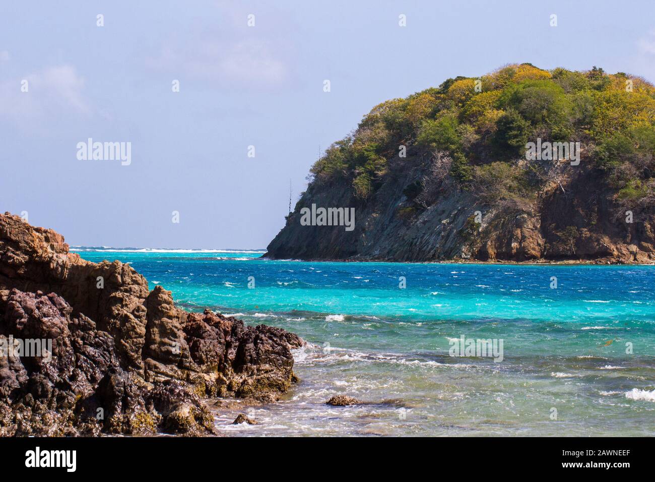 Island in Paradise Stock Photo - Alamy