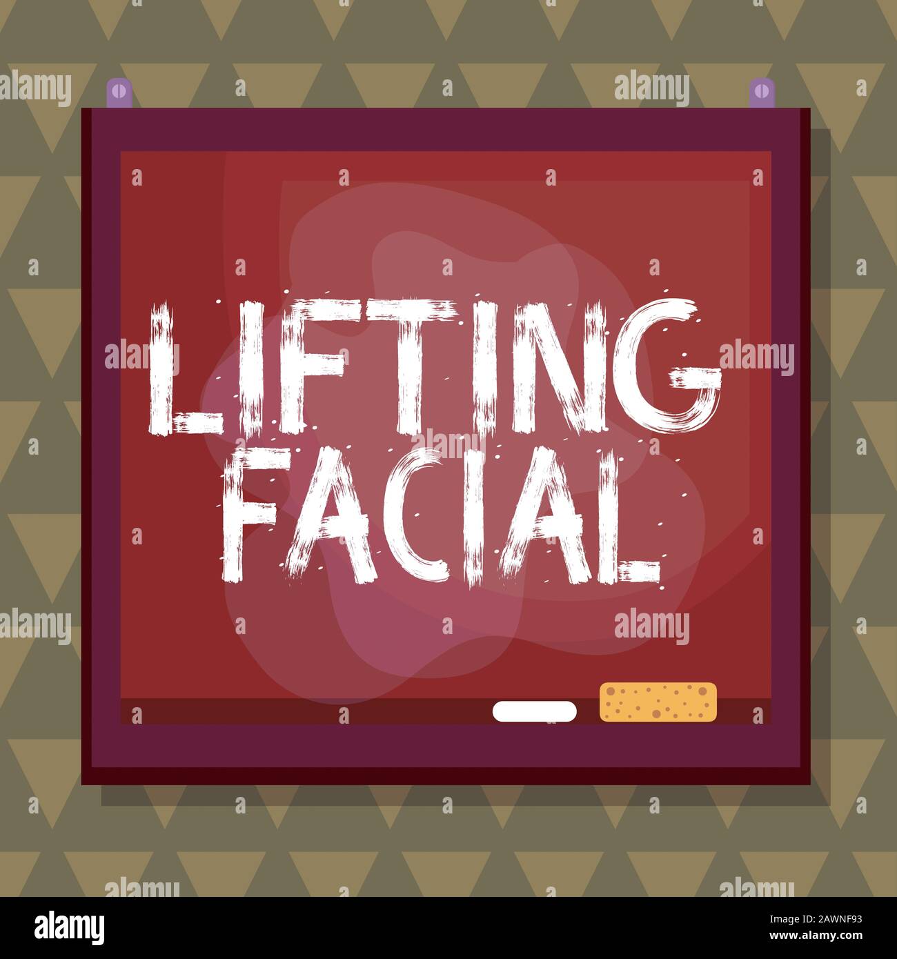Conceptual Hand Writing Showing Lifting Facial Concept Meaning Plastic 
