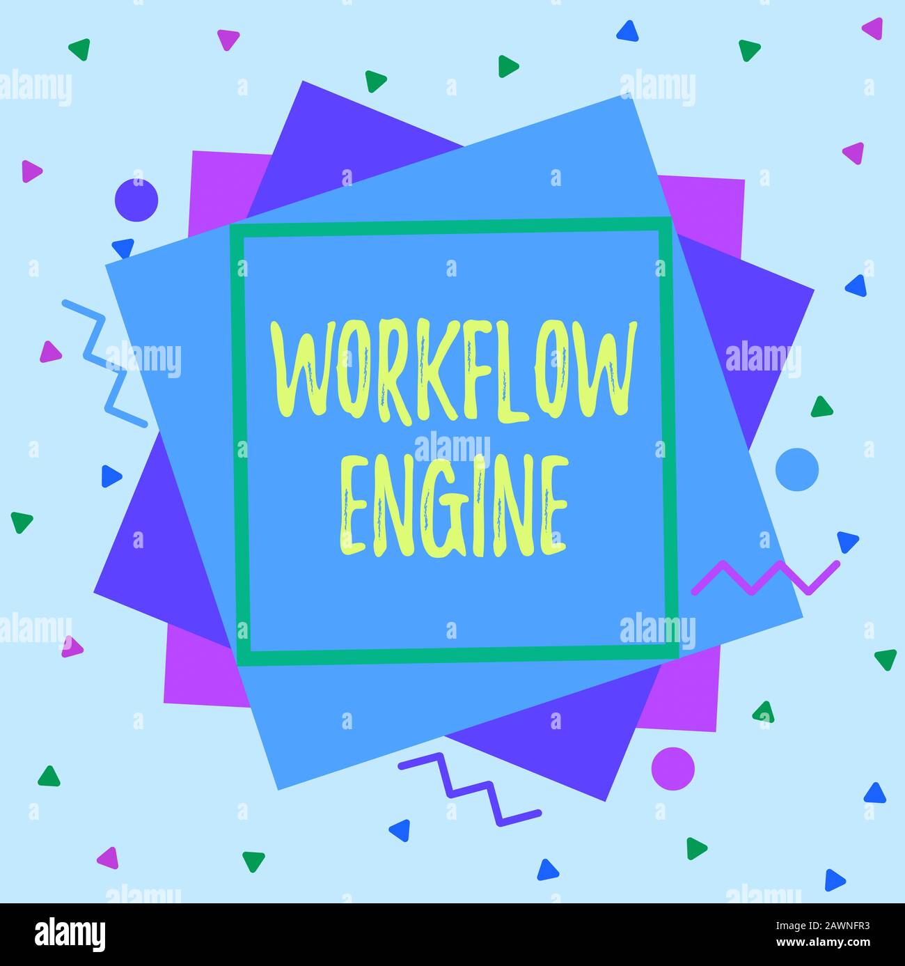 Text sign showing Workflow Engine. Business photo showcasing software ...