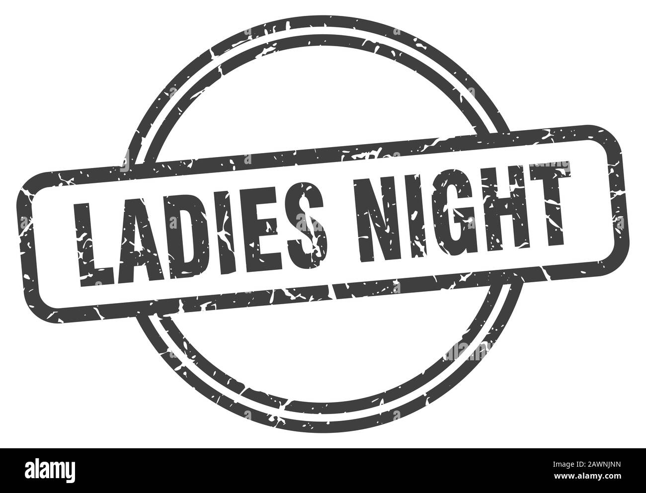 ladies night stamp. ladies night round vintage grunge sign. ladies night Stock Vector Image