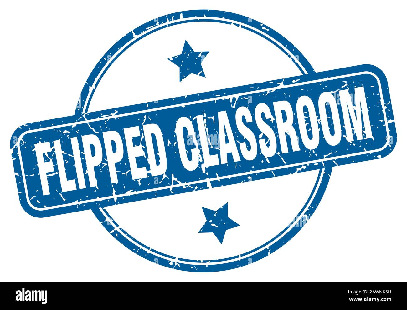 Fiped Sign flipped classroom stamp. flipped classroom round vintage grunge sign ...