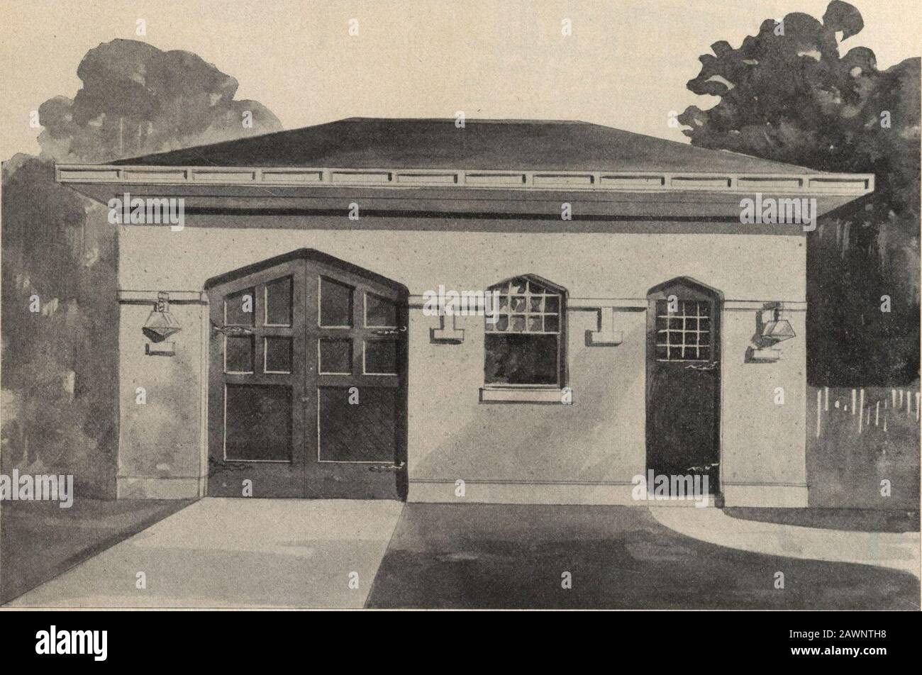 Radford S Garages And How To Build Them Second Floor Plan Price Of Blue Prints Together With A Complete Set Oftypewritten Specifications Only 15 We Mail Plans And Specifications The Same Dayorder