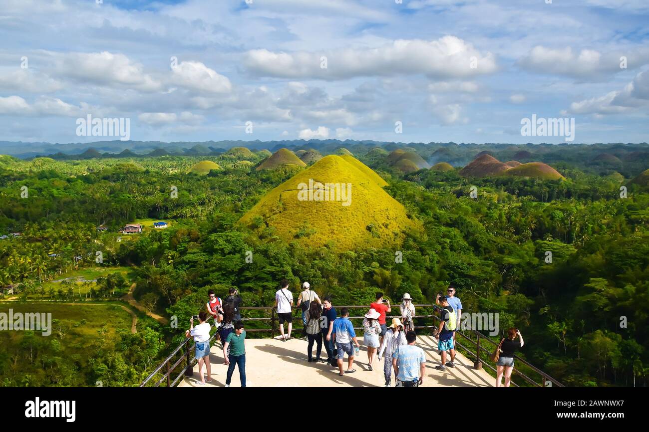 Bohol Chocolate Hills Stock Photo