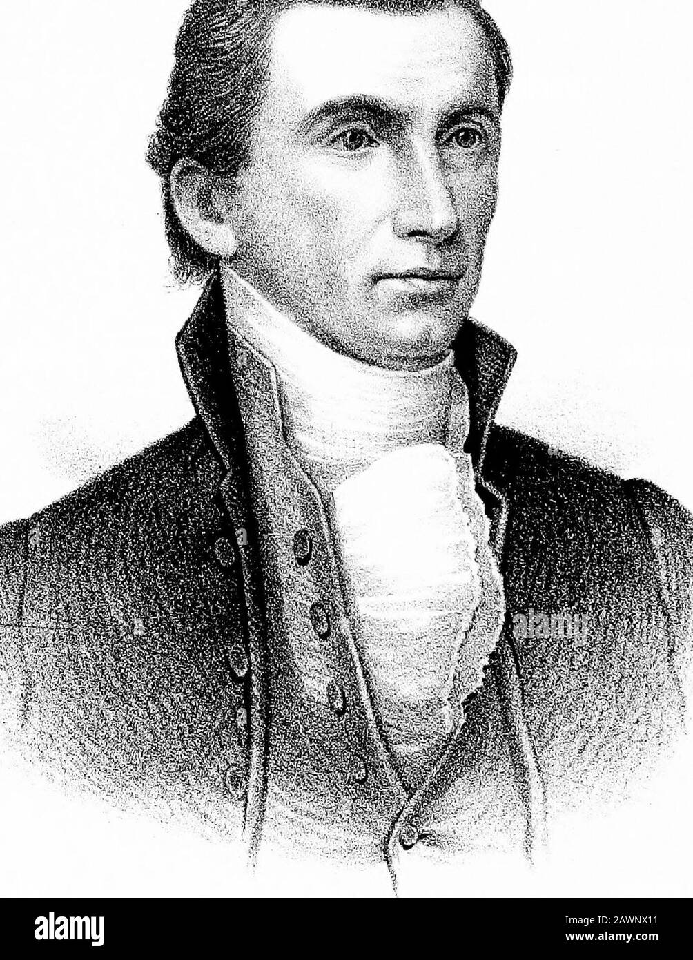 Portrait and biographical records of Montgomery and Bond counties, Illinois, containing biographical sketches of prominent and representative citizens, together with biographies and portraits of all the presidents of the United States . ttle city of Washington was throwninto consternation. The cannon of the brief conflictat Bladensburg echoed through the streets of themetropolis. The whole population fled from the city.The President, leaving Mrs. Madison in the WhiteHouse, with her carriage drawn up at the doer toawait his speedy return, hurried to meet the officersin a council of war. He met Stock Photo