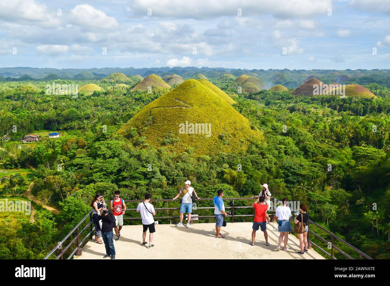 Bohol Chocolate Hills Stock Photo Alamy