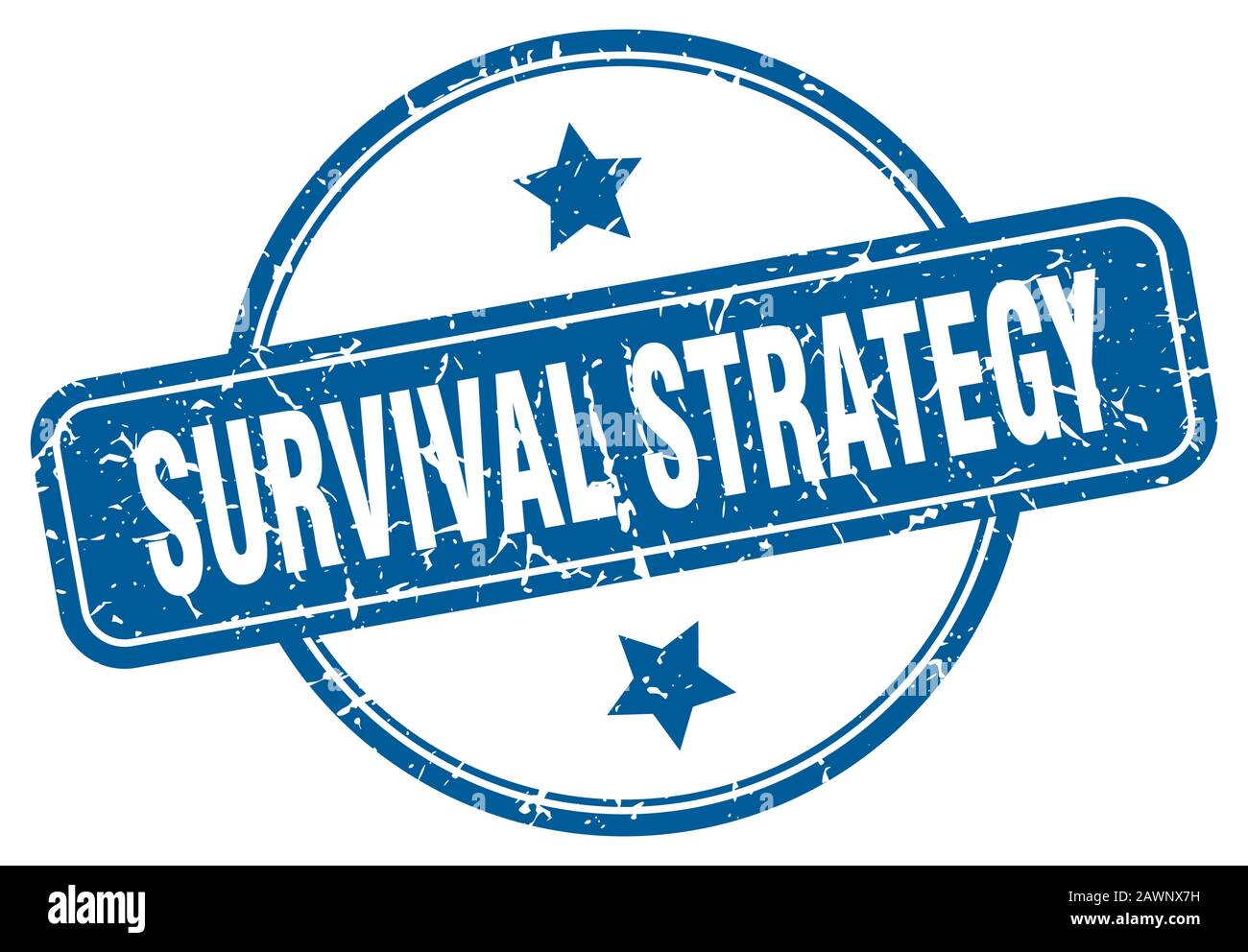 survival strategy stamp. survival strategy round vintage grunge sign ...