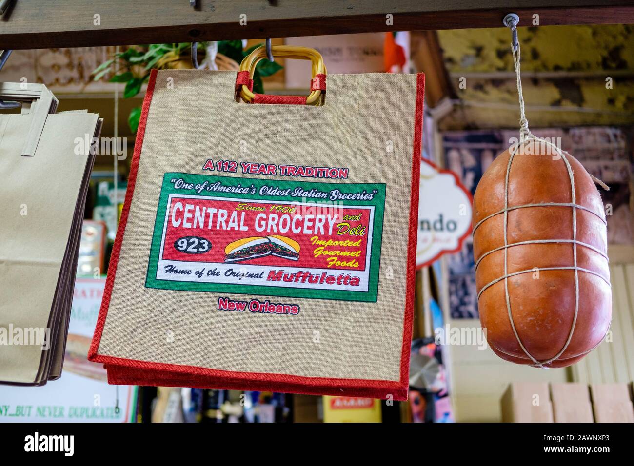 Inside Central Grocery and Deli on Decatur Street, home of the original