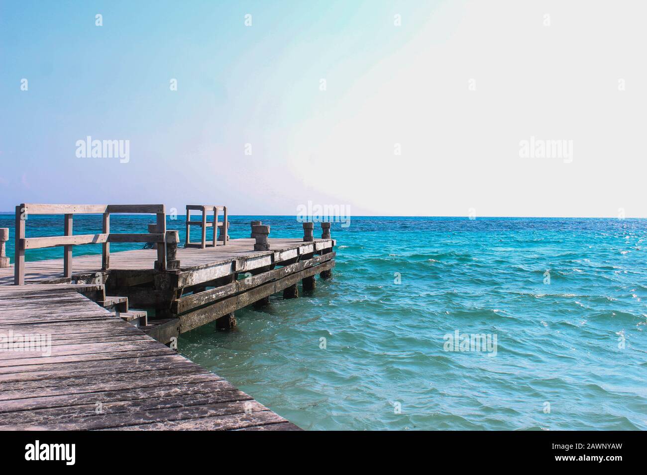 Hermoso Paisaje de la playa cancun (Mexico) Stock Photo