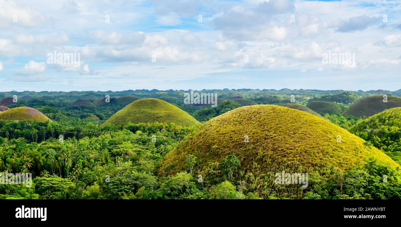 Bohol Chocolate Hills Stock Photo