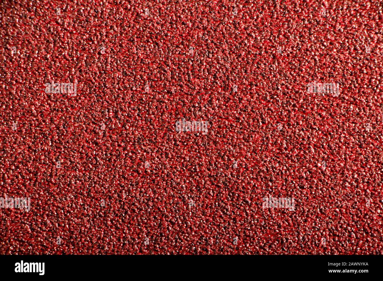 Sandpaper, red abrasive material texture for your design Stock Photo