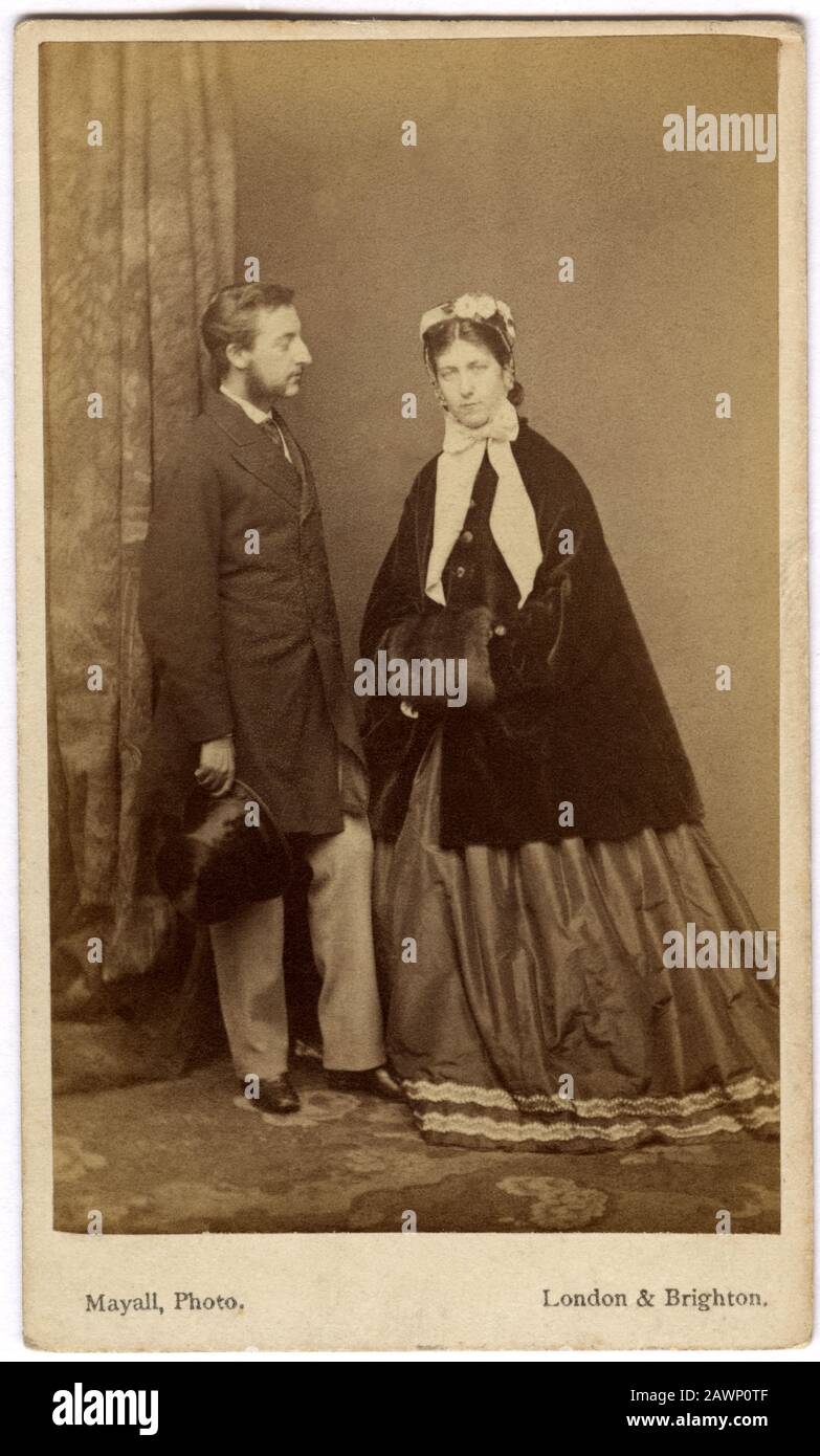 1863 ca, London , GREAT BRITAIN : The future King EDWARD VII ( 1841 - 1910  ) son of Queen Victoria of England ( 1819 - 1901 ) with the joung wife ALEX  Stock Photo - Alamy