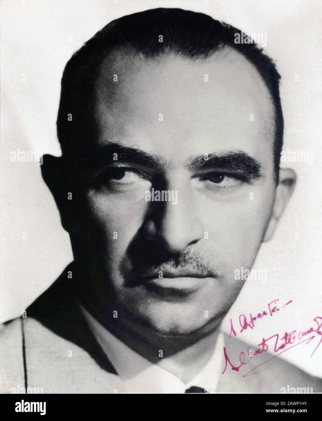 1960 ca , ITALY : The celebrated italian movie director ALBERTO LATTUADA ( 1914 - 2005 ) - CINEMA - FILM - REGISTA CINEMATOGRAFICO  - baffi - moustach Stock Photo