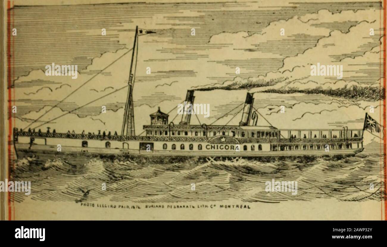 Excursion Season 1878 Northern Railway Of Canada And Great Rail