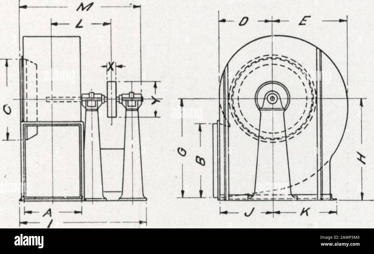 Catalog no201: Buffalo Niagara conoidal fans . / J W~^—r--VC--J This Style for No. 3 to No. 6 Fans. U- ^ ^*^—/f -^This Style for No. 7 (o No. 10 Fans OVERHUNG WHEELFULL HOUSING—BOTTOM HORIZONTAL DISCHARGE Dimensions in Inches Size A B c D E F G H I J K L M X Y 34 121416 15M 18%21 17M 20 22% 13 18 ft21A 13M15A 17^ 20 i 24J427M 233/i27 K30^ 32 36 Ji39M IIA13 14K 121416 14^8163/8 18^ 31^34^38M 3H3^3&gt;^ 8 9 10 4^5 53^ 182022 23%261^ 28% 25%281^31% 16^20 A 23 J^26 Ji29K8 19^ 22 A24M 31^ 34 M38 A 34^381^41K 43M 48 51 20A 1820 22 201^22 24}^ 43 J^46 J^50M 33^3&gt;^3^ 11 1214 6 78 24 2832 31H36% 42 Stock Photo
