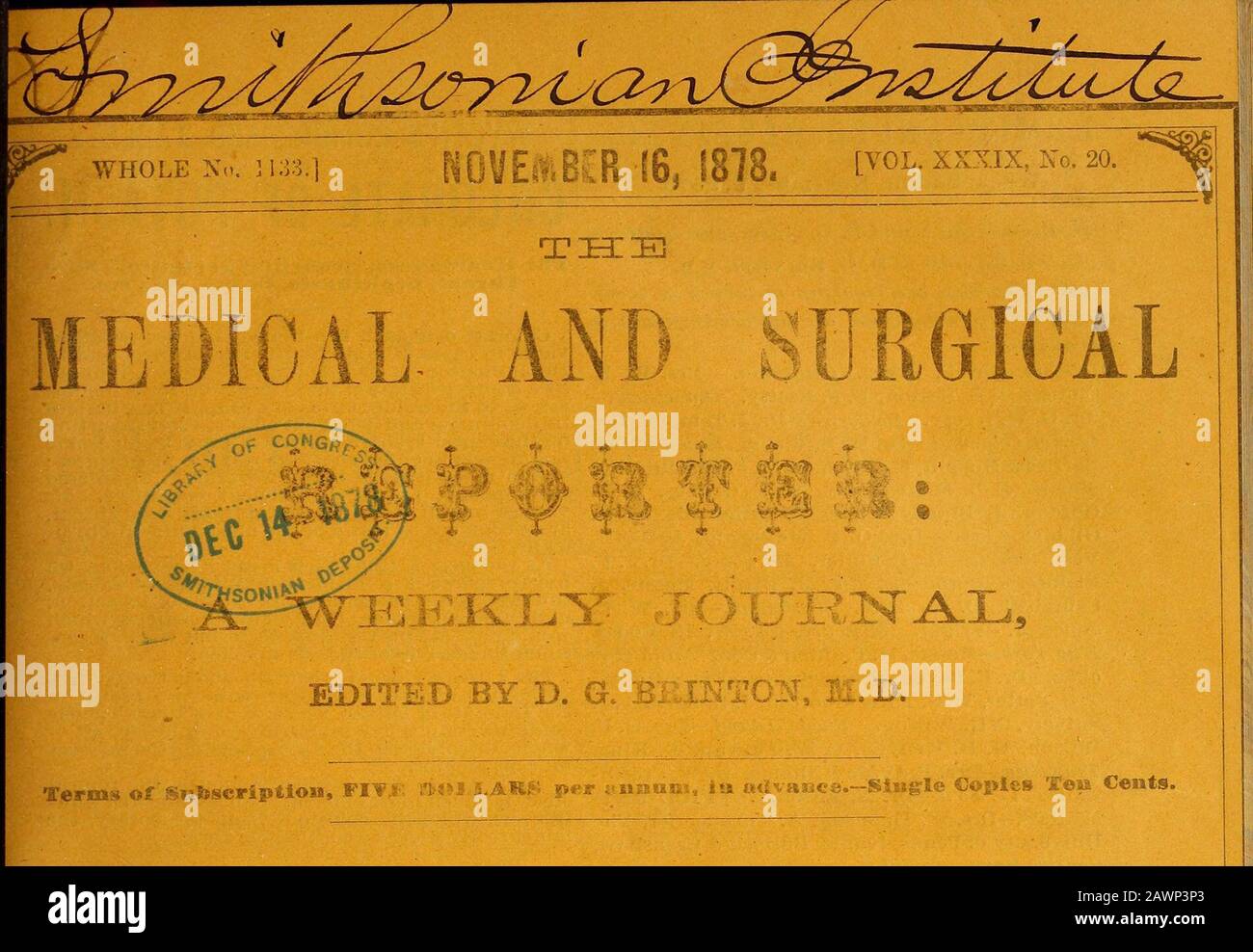 The Medical and surgical reporter . O O IN T ORIGINAL DEPART;COMMUNICATION*  Wight, J. S.—Have Surgeons beeKeating, John M.—A Study of HOSPITAL  REPORTS.Jefferson Med iea) Col 1 ege.—CI in io of Pro