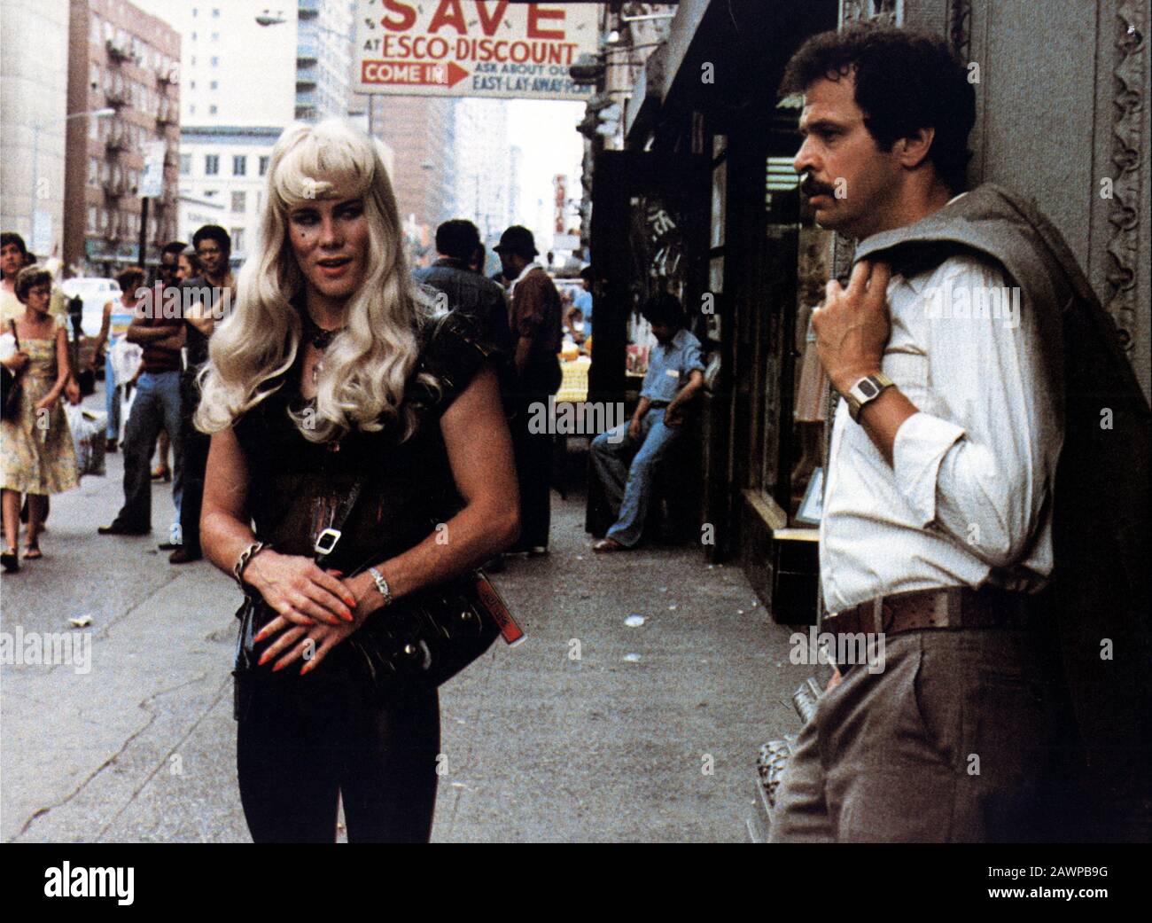 1980 , USA : GENE DAVIS ( brother of celebrated actor Brad Davis ) was the blonde transvestite DaVinci in CRUISING by William Friedkin , from a novel Stock Photo