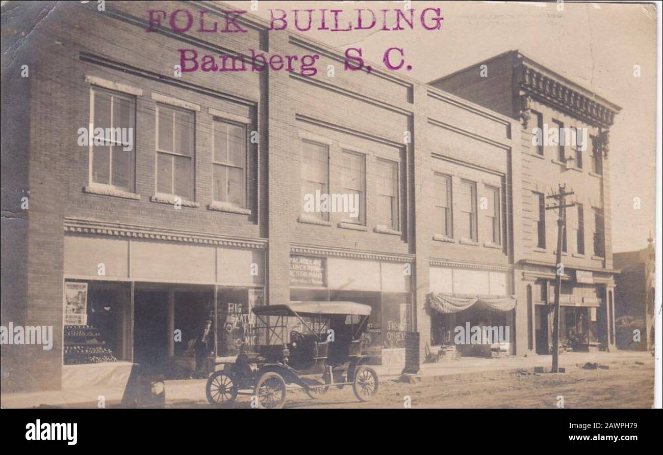 Folk Building, Bamberg, SC 1909 Stock Photo Alamy