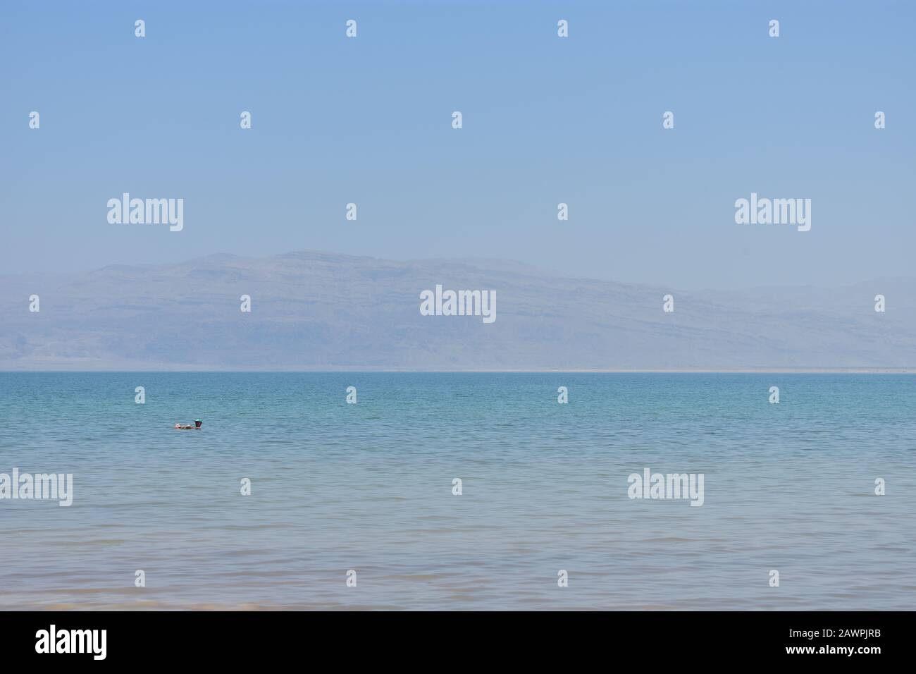 Landscape at the Dead Sea water Ein Gedi Stock Photo