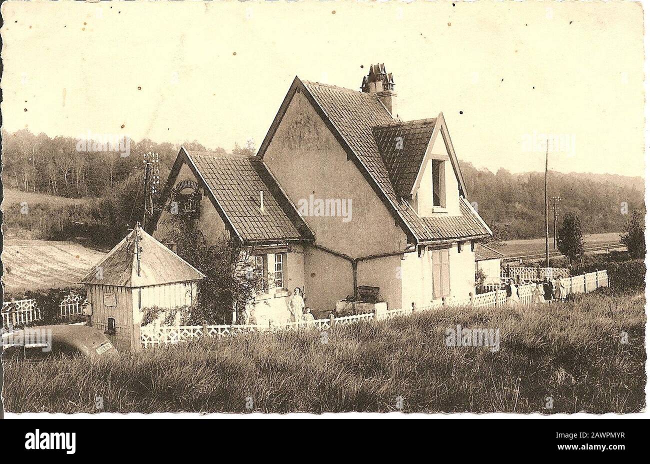FONTAINELAVAGANNE La Gare Stock Photo Alamy