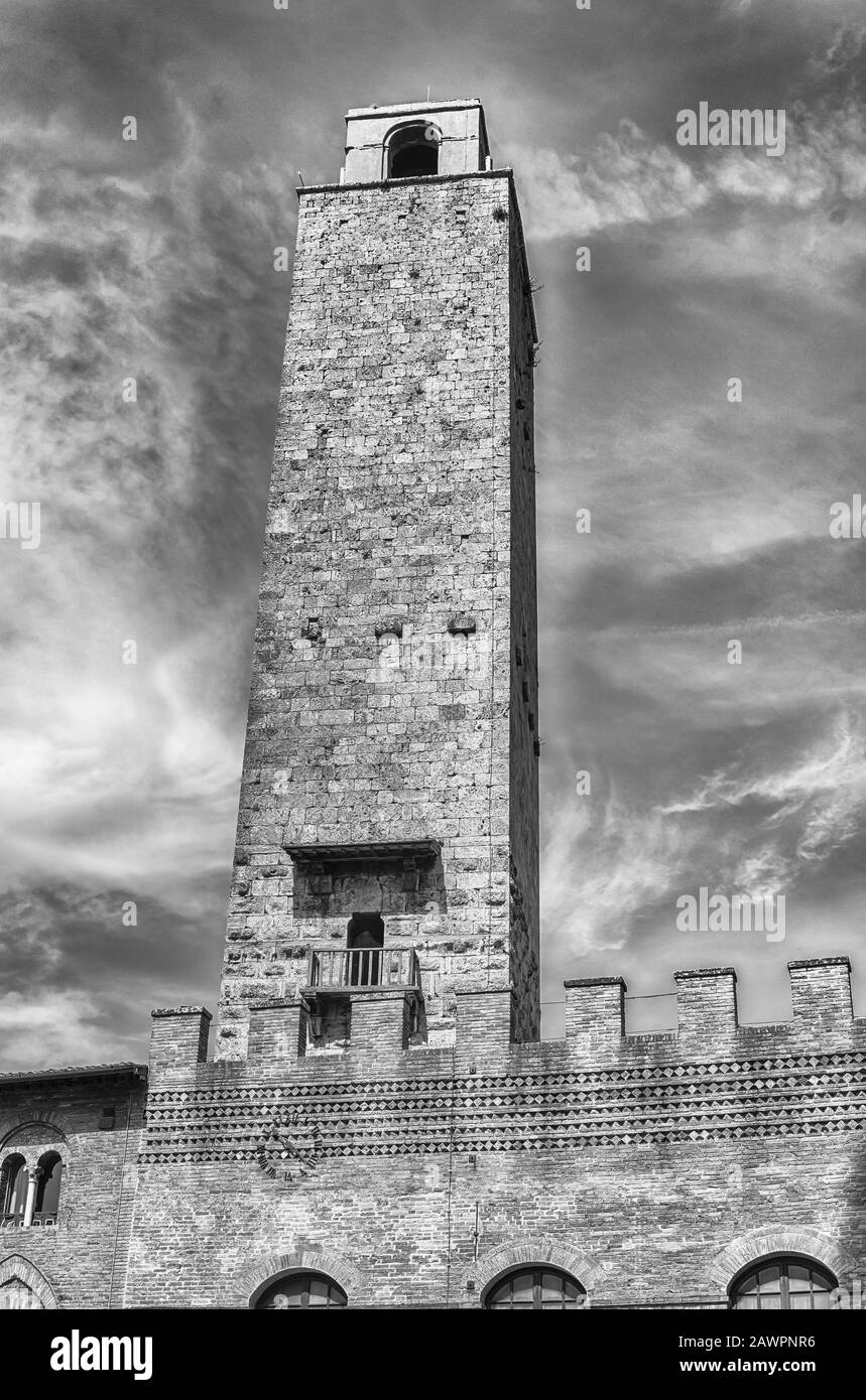 Tallest medieval tower Black and White Stock Photos & Images - Alamy