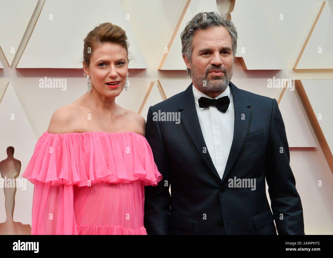 Los Angeles, United States. 09th Feb, 2020. Sunrise Coigney and Mark Ruffalo arrive for the 92nd annual Academy Awards at the Dolby Theatre in the Hollywood section of Los Angeles on Sunday, February 9, 2020. Photo by Jim Ruymen/UPI Credit: UPI/Alamy Live News Stock Photo