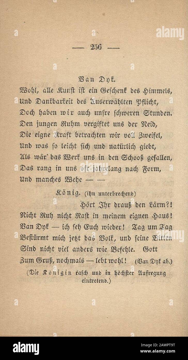 Fontane Gedichte 1851 256. Stock Photo