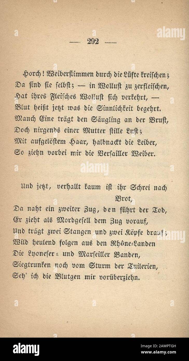 Fontane Gedichte 1851 292. Stock Photo