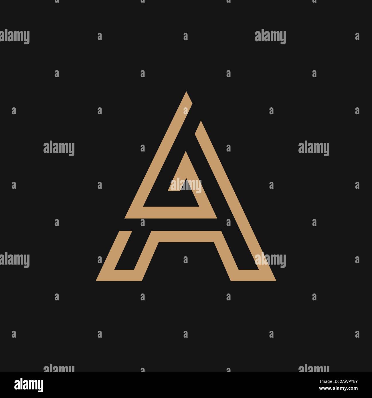 Initial letter a logo vector template Stock Vector Image & Art - Alamy