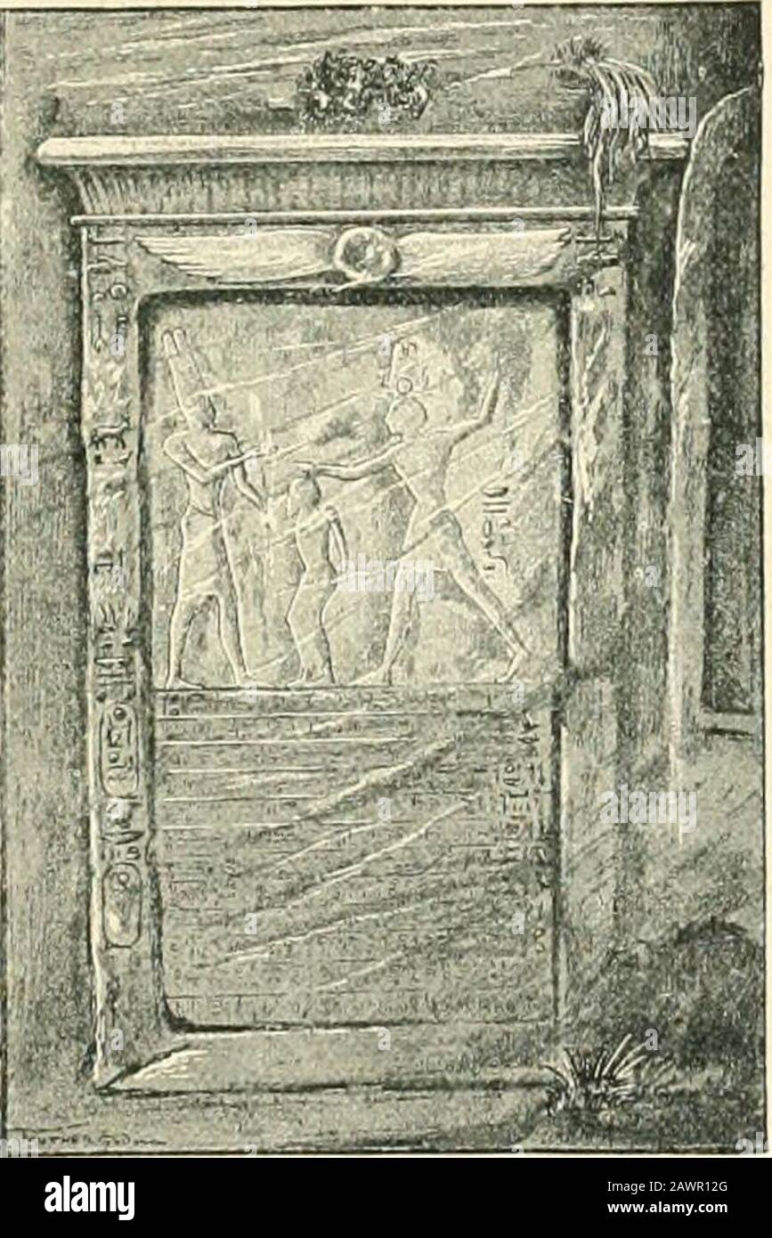 The struggle of the nations - Egypt, Syria, and Assyria . 404, et aeq. Upon the frontier stelio of the Nahr el-Kelb, see p. 278 of the present work; the stele of Adluu,near Tyre, was pointed out by Renan {illusion de Pli^niciu, pp. GGl, G62), whose testimony is ehiiUeugedby F. do Saulcy {Vvijiujc in Terre Saiide, 18G5, vol. ii. p. 282). Heuodotcs, II. ci. The first of the two figures was discovered by Charles Texieii, Asie Mineure,vol. ii. p. 304, and pi. 132; the second by Beddoe in 185G. Sayce was the first to recognise thenature of the inscription on one of them (Mouuvunia uf the Hittites, Stock Photo