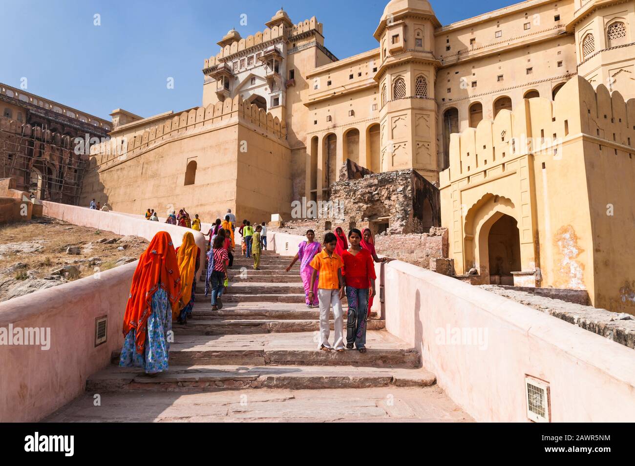 Amber Fort, also Amer Fort, suburb of Jaipur, Rajasthan, India, South Asia, Asia Stock Photo