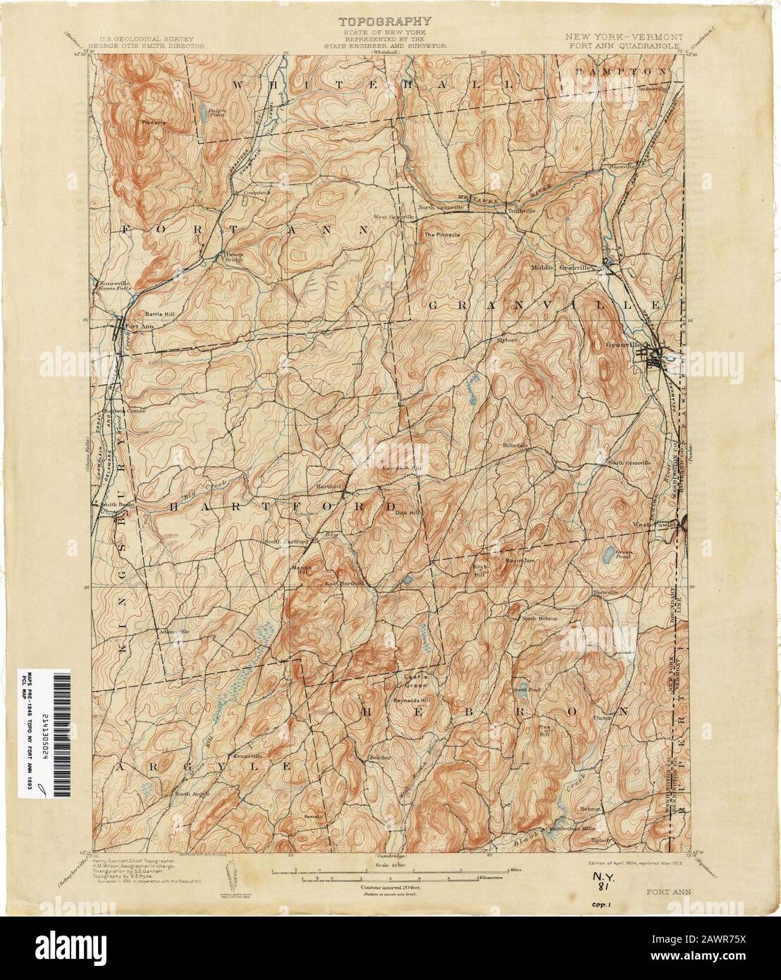 Map of fort ann new york hires stock photography and images Alamy