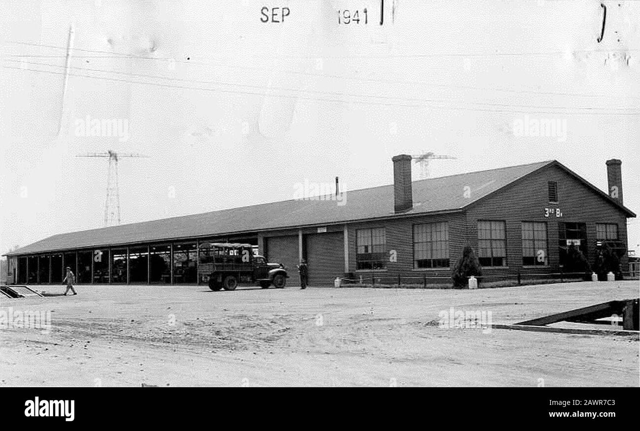 Fort Benning Tank Building 1941 218 Stock Photo Alamy