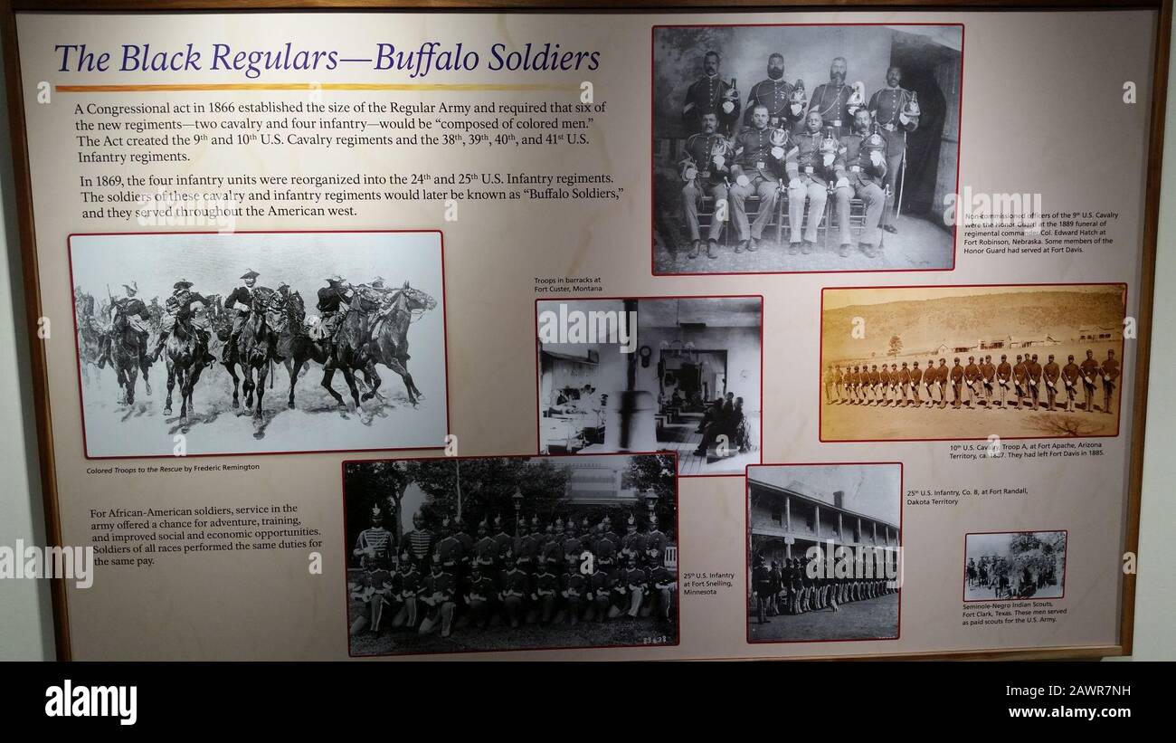 Fort Davis Buffalo Soldiers Stock Photo Alamy