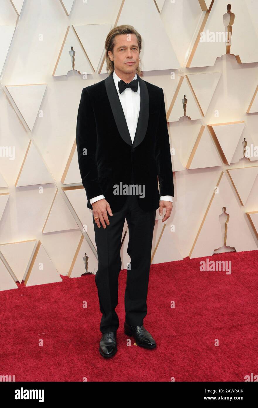Los Angeles, CA. 9th Feb, 2020. Brad Pitt at arrivals for The 92nd Academy Awards - Arrivals 3, The Dolby Theatre at Hollywood and Highland Center, Los Angeles, CA February 9, 2020. Credit: Elizabeth Goodenough/Everett Collection/Alamy Live News Stock Photo