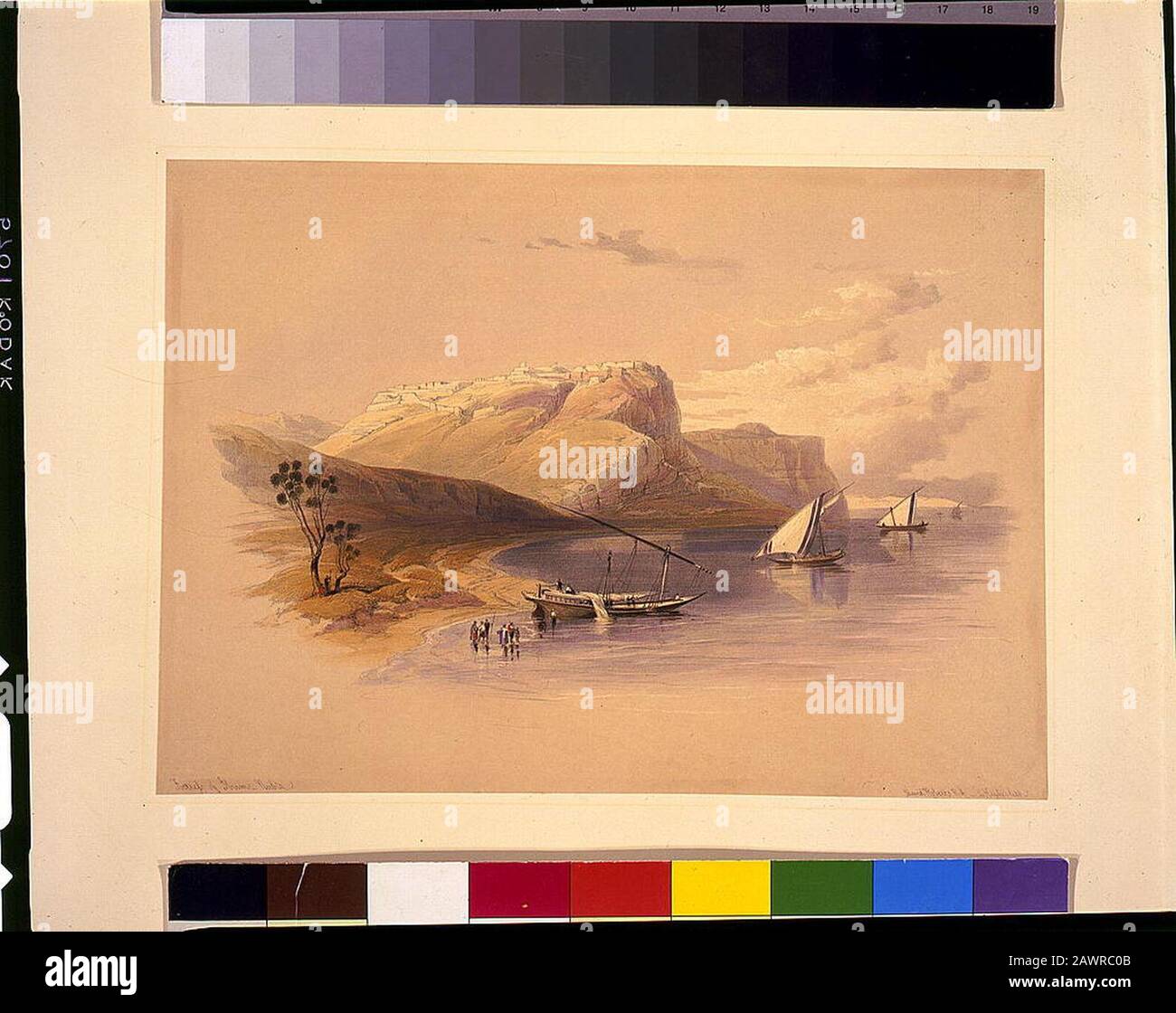 Fortress of Ibrim-Nubia - David Roberts, R.A. Stock Photo