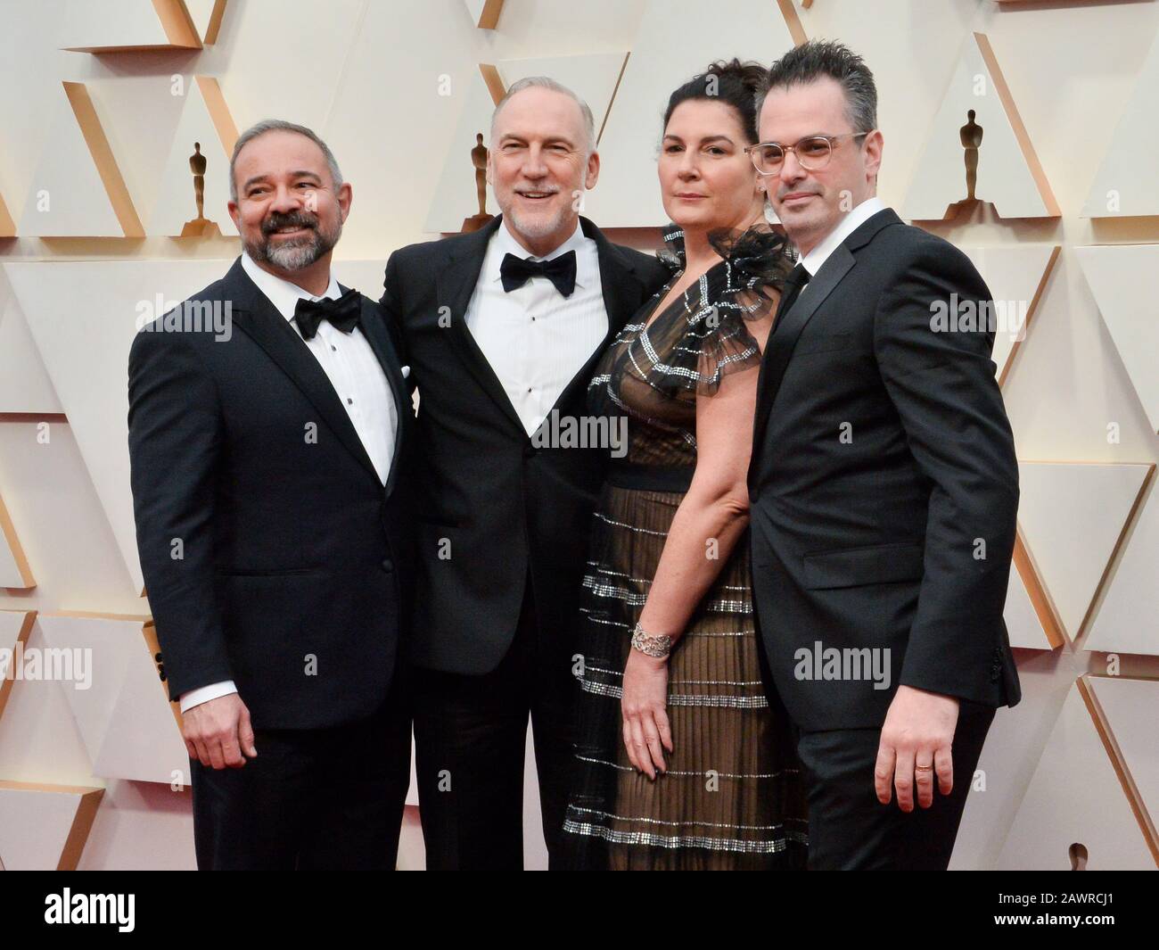 Los Angeles, United States. 09th Feb, 2020. Bob Shaw (2nd L) and Regina Graves (2nd R) arrive for the 92nd annual Academy Awards at the Dolby Theatre in the Hollywood section of Los Angeles on Sunday, February 9, 2020. Photo by Jim Ruymen/UPI Credit: UPI/Alamy Live News Stock Photo