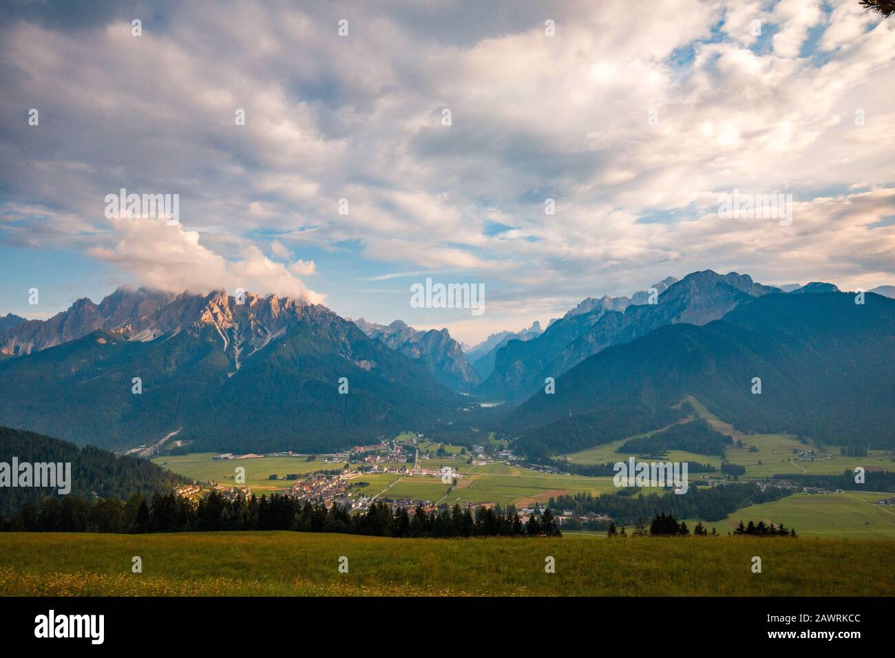 Dolomites alps, Mountain Landscape in Summer Stock Photo - Alamy