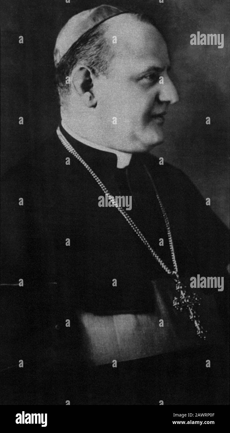 1925 , april , Sophia , BULGARIA :  The italian Pope JOHN XXIII ( 1881 - 1963 ), born ANGELO RONCALLI . In this photo  portrayed when was Monsignor Gi Stock Photo