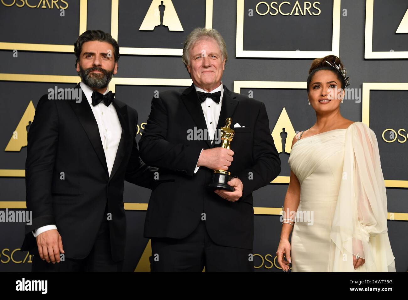 Selma Hayek and Oscar Issac present Donald Sylvester with the Best